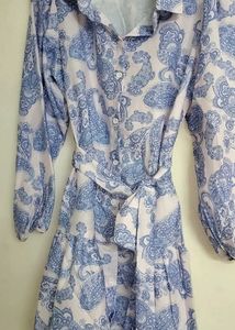 Paisley Print Shirt Dress