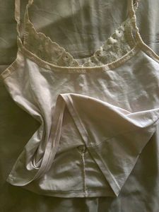Y2k Vintage White Lace Camisole