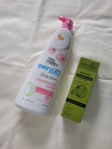 Everyuth Body Lotion & Biotique Face