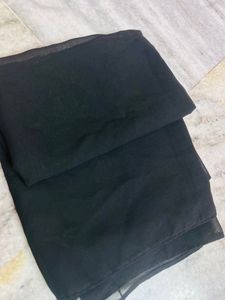 Pakistani Green Abaya With Black Georget Stole