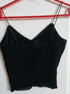 Black Velvet Cami Top
