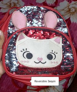 Red Sequin Backpack