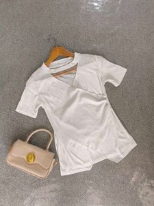 White Wrap Top