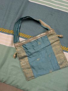 Original Silk Co Ord Set With Matching Purse