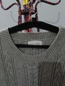 grey daisy knitted dress