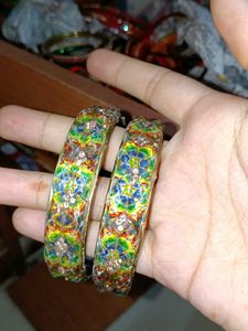 Enamel Bangles (Set of 2)