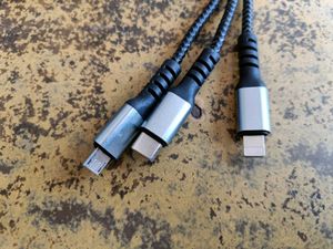 3 in 1 100w/6A Charging Cable
