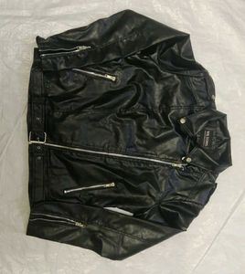 Stylish Black Faux Leather Jacket