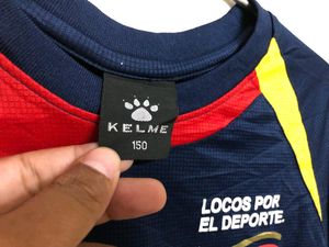 Kelme Blue Long Sleeve T Shirt