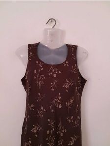 Brown Printed Dress (Women&#39;s)