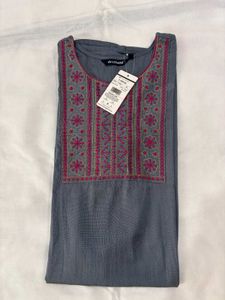 neck embroidery Kurti