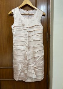 Peach Satin Dress