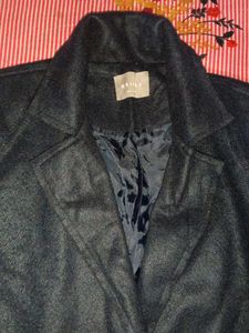 Elegant Navy Blue Overcoat