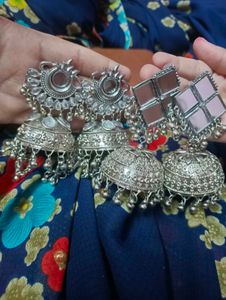 2 Set Of Jhumka Earrings