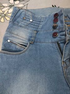 High Waisted Denim Jeans