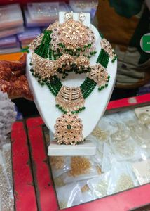New Hy Green Hedrabadi Set