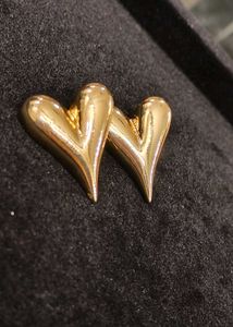 Heart Shape Gold Toned Earrings