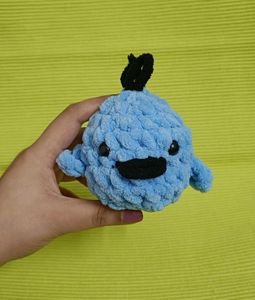 🐦 Crocheted Blue Bird