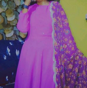 Anarkali With Dupatta
