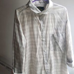 Checked Button-Down Shirt