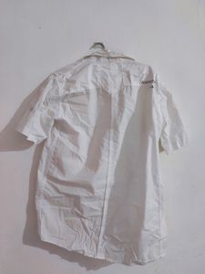 White Half Shirt