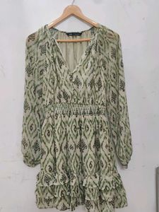 Zara Printed Mini Dress