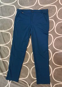 Blue Casual Pants