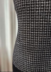 Chic Black Tweed Dress