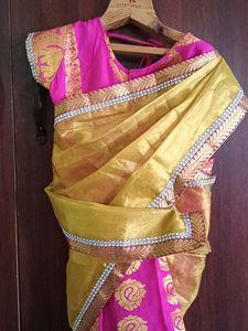 Girl Baby Stitched Saree