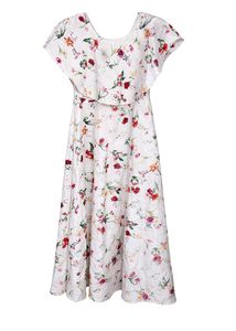 floral print white frock