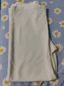 White Wide Leg Trousers