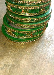 Green Bangle Set