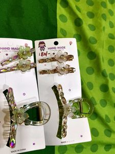 Floral Hair Clip Set