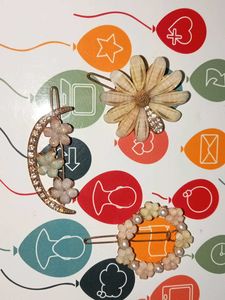 Floral Hair Clip Set