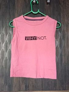 Pink 'Why Not' Tee