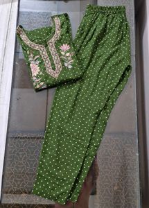 Polka Dot Kurta Set