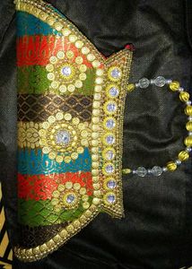 Embroidered Decorative Clutch