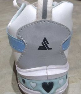 White athletic shoes