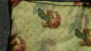Yellow Saree with Peacock Print
