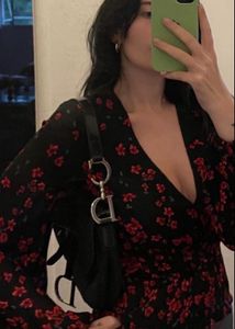 V neck Ruffle floral top