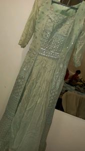 light green dress