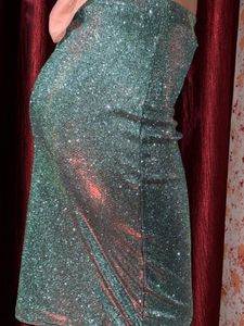 Sparkly Green Skirt