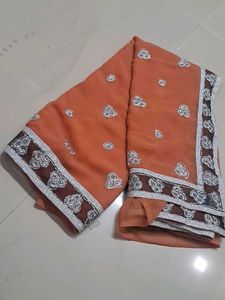 Elegant Embroidered Saree