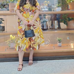 Floral Print Midi Dress