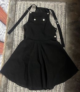 Black Dungaree Skirt Or Dress
