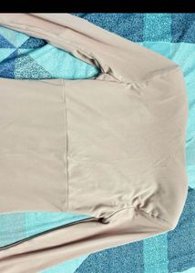 Blush Pink Ruched Bodycon Dress (ZARA)