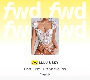 Floral Corset Crop Top (Price Negotiable)