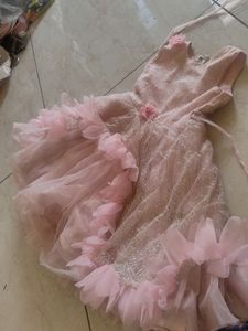 Cute Frock And Dhoti Dress For A Girl