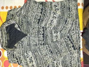 Patterned Button-Down Top