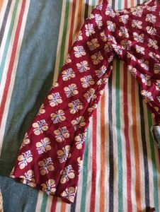 Square neck Patterned Tunic Top